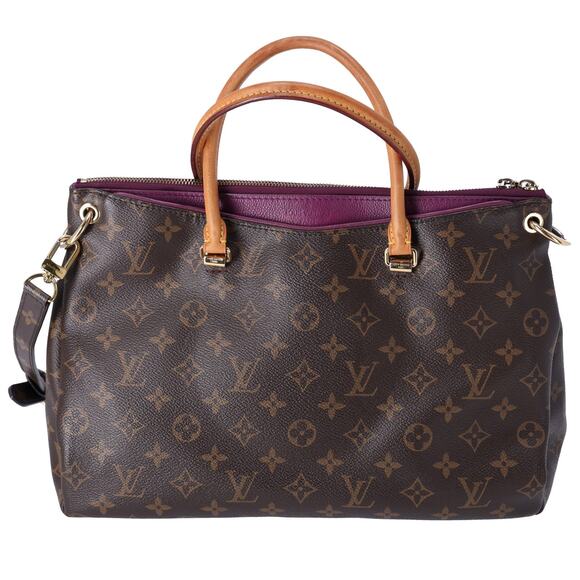 Louis Vuitton Pallas Monogram Handbag M40906 Aurore Monogram Canvas - Picture 1 of 9